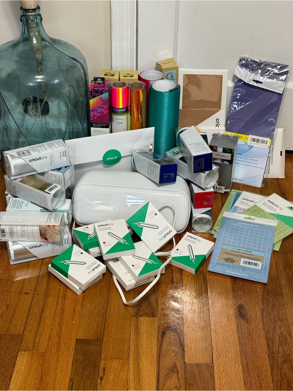 Cricut Craft Supply Collection with Purple and Teal Accents